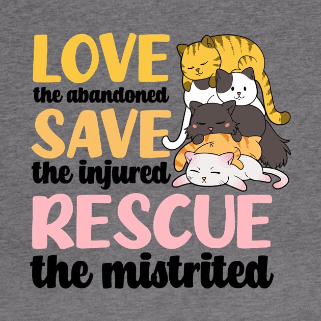 Cat Adoption Shirt | Love Save Rescue by Gawkclothing